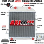 Asi Row Aluminum Radiator 1939-1940 Ford Deluxe/pickup Truck Flathead V8. Fixed Price $159.00.