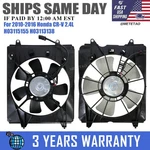 Radiator Condenser Cooling Fan For 2010-2016 Honda Cr-v Crv 2.4L Left+right. Fixed Price $78.89.