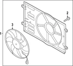 Genuine Volkswagen Fan Assembly 17A-121-203. Fixed Price $395.30.