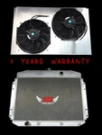 Kks Row Radiator & Shroud 2X12" Fan 61-64 Ford F-100 F250 F350 V8 Engine. Fixed Price $326.00.