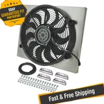 Derale 16823 High Output Single 17'' Electric Rad Fan/aluminum Shroud Kit. Fixed Price $377.75.