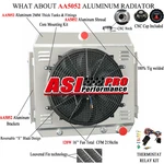 4-ROW Aluminum Radiator+shroud Fan Relay Kit For 55-57 Chevy Bel Air Nomad L6 V8. Fixed Price $309.00.