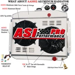 Asi 3ROWS Radiator+shroud Fan+relay Fit 1961-1964 Ford F100 F250 F350 L6 Pickup. Fixed Price $259.00.