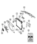 Genuine Mopar Shroud-radiator 52028998AE. Fixed Price $155.61.