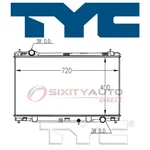 Tyc Radiator For 2014-2015 Lexus IS250 2.5L V6 Cooler Cooling Antifreeze Kc. Fixed Price $181.69.