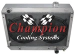 1962 - 65 Nova (chevy V8) 3 Row Dr Champion Radiator X 12" Fan Combo. Fixed Price $441.61.