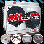Asi 4 Row Aluminum Radiator+shroud Fan+relay For 1963 68 Chevy Impala/ Camino. Fixed Price $359.00.