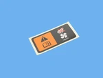 Genuine Mopar Fan Caution Label 68315460AA. Fixed Price $8.38.