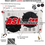 3 Row Aluminum Radiator+shroud Fan For 1977-1982 Chevy Corvette 5.0L/5.7L. Fixed Price $259.00.