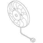 Genuine Volkswagen Fan Assembly 5QV-959-455-C. Fixed Price $430.42.