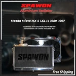 Spawon 2ROW Radiator+fan Shroud Full Aluminum Mazda Miata MX-5 1.6L I4 1989-1997. Fixed Price $245.00.