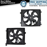 Radiator Ac Condenser Cooling Fan Assembly Pair Set Of 2 For Kia Spectra 5. Fixed Price $119.85.