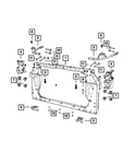 Genuine Mopar Cooling Module Bracket Left 68438629AA. Fixed Price $30.73.