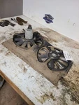 Radiator Fan Motor Assembly Convertible Fits 99-02 Golf 2041620. Fixed Price $125.00.