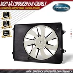 Radiator Cooling Fan Assembly W/ Control Module For Chrysler 200 2015-2017 Jeep. Fixed Price $126.66.