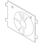 Genuine Volkswagen Fan Shroud 1EK-121-205. Fixed Price $329.37.