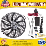 High 3500-CFM Electric Radiator Cooler Fan 16"INCH Thermostat Relay Switch Kits. Fixed Price $62.99.