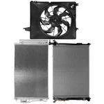 Radiator A/c Condenser Cooling Fan For 2010 2011 2012 Hyundai Santa Fe. Fixed Price $211.66.