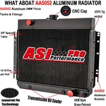 Asi 3-ROW Aluminum Radiator For 1963-68 Chevy Impala L6 V8 1964-67 Ei Camino. Fixed Price $159.00.