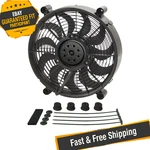 Derale 18212 12" H.o. Single Rad Pusher / Puller Fan With Standard Mount Kit. Fixed Price $181.81.