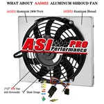 Aluminum SHROUD+12" Fan+relay For Artic Cat Prowler 700 550 Trv 450 Asi. Fixed Price $69.00.