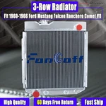 Aluminum 3ROW Radiator Fit 1960-1966 1965 Ford Mustang Falcon Ranchero Comet V8. Fixed Price $109.00.