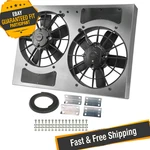 Derale 16833 High Output Dual 11'' Electric Rad Fan/aluminum Shroud Kit. Fixed Price $560.28.