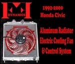 Ff Dynamics Aluminum Radiator & Electronic Cooling Fan System: 92-00 Honda Civic. Fixed Price $249.00.