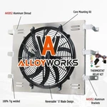 Aluminum Shroud+fan Fit 1955-1959 Chevy/ Gmc 3100 3200 3400 3500 3600 Truck New. Fixed Price $99.00.
