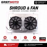 Dual 12" Electric Fans Aluminum Shroud 1985-1996 Ford Bronco V8. Fixed Price $121.59.