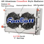 4 Row Radiator Shroud Fan For 1976-1996 79 Jaguar Xjs XJ12 V12 5.3L 6.0L. Fixed Price $339.00.