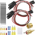 Dual Electric Cooling Fan Wire Harness Kit Relay Radiator.... Fixed Price $31.70.