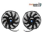 Grefmoto Pair 9" Push Pull Universal Radiator Condenser Electric Cooling Fan. Fixed Price $34.77.