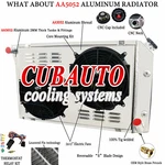 4-ROW Aluminum Radiator Shroud Fan Fit 1977-82 Chevy Corvette 5.0L 5.7L V8 #718. Fixed Price $359.00.