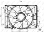 Rampro Engine Cooling Fan Fits Mercedes C-class E-class A-class Gla Slk. Fixed Price $600.20.
