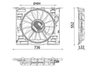 Mahle Radiator Fan For Bmw G30 Touring Van 6 Gran Turismo 15-23 17427953399. Fixed Price $527.10.