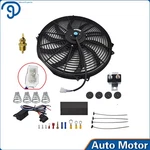 Electric Radiator Fan 16" 3000+CFM Black 12V Thermostat Wiring Switch Relay Kit. Fixed Price $40.85.