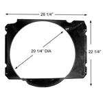 Fan Shroud Radiator 360, 390 1968-76 Ford Truck D3TZ-8146-C **see Description**. Fixed Price $179.95.