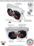 Rn 3 Row Dp RADIATOR,12" FANS,SHROUD,1.5,1.75 For 1980-1986 Mercury Capri Ls. Fixed Price $713.40.