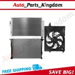 Electric Radiator Condenser Cooling Fan Kit For 2010-2012 Hyundai Santa Fe 3.5L. Fixed Price $191.92.