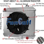Row Radiator W/shroud Fan For 1963-1966 64 65 Chevy C10 C20 C30 K10 K20 K30 V8. Fixed Price $195.99.