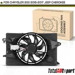 Radiator Cooling Fan Assy W/ Control Module For Chrysler 200 15-17 Jeep Cherokee. Fixed Price $131.99.