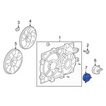 For Suzuki XL-7 2007-2009 1712078J12 Left Engine Cooling Fan Motor. Fixed Price $420.54.