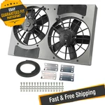 Derale 16831 High Output Dual 11'' Electric Rad Fan/aluminum Shroud Kit. Fixed Price $559.64.