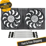Derale 16928 High Output Dual 12" Electric Rad Fan/plastic Shroud Kit. Fixed Price $429.96.