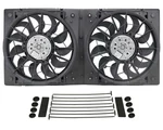 Derale Cooling Fan Kit Dual 13" Puller 4000 Cfm 12V Curved Blade Plastic Shroud. Fixed Price $429.96.