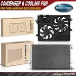 Ac Condenser W/drier & Dual Cooling Fan Ford Mustang 15-21 3.7L 5.0L 5.2L. Fixed Price $234.89.
