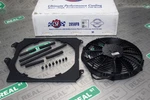 Csf Black Radiator Shroud W/ 12" Spal Fan For 2850K 92-00 Civic Eg Ek. Fixed Price $249.00.