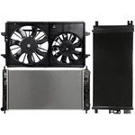 For 2008 09-2012 Chevrolet Malibu Aluminum Radiator Condenser & Cooling Fan Kit. Fixed Price $197.12.