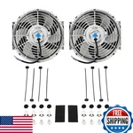 Fgjqefg 10IN Chrome Universal Slim 12V 80W Push/pull Radiator Cooling Fan. Fixed Price $98.98.